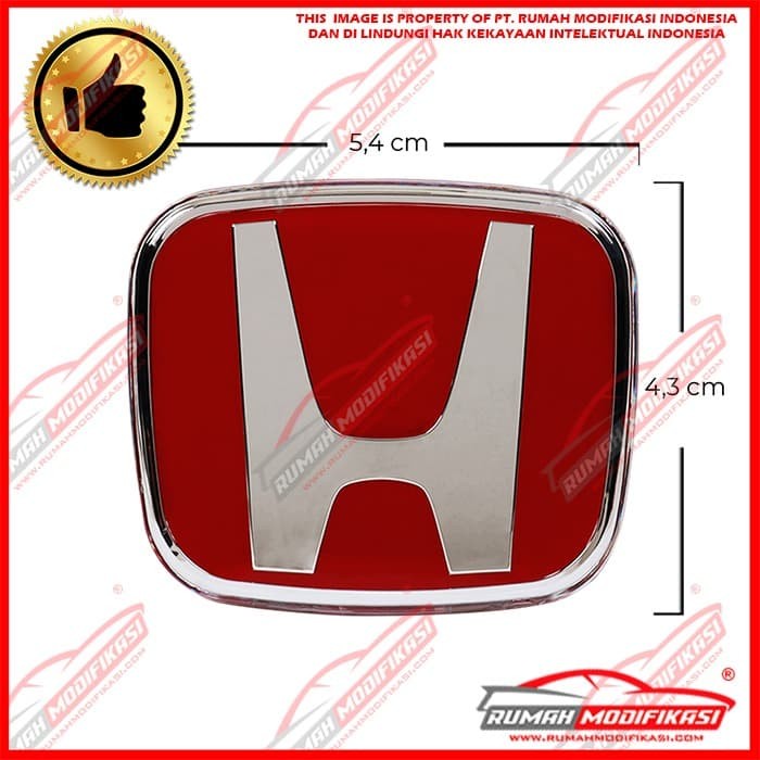 EMBLEM - LOGO - SETIR - HONDA 5.4 CM X 4.3 CM