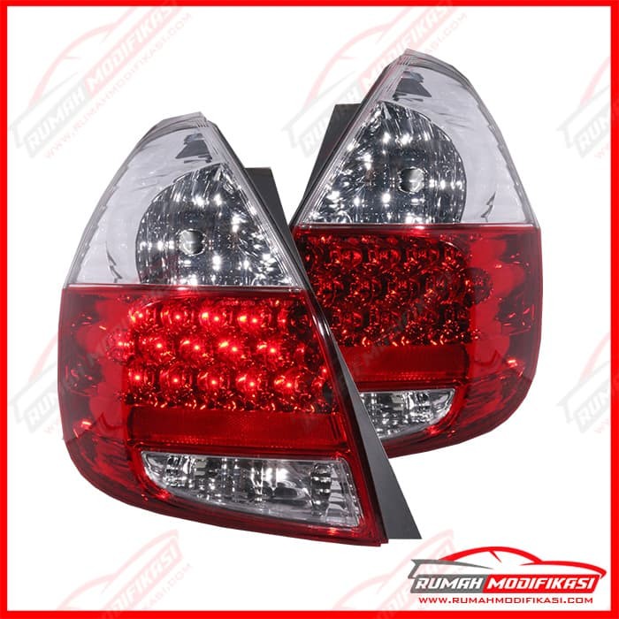 STOP LAMP - HONDA JAZZ GD 2004-2007 - RED CLEAR - LED - DEPO