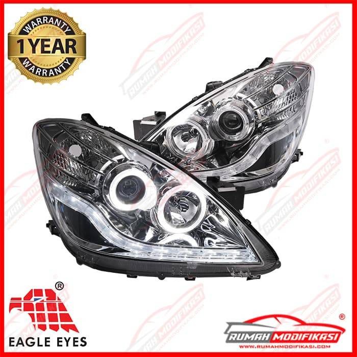 HEAD LAMP - TOYOTA AVANZA 2006-2011 - ANGEL EYES - STARLINE - CHROME